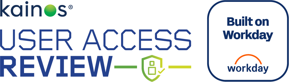 Kainos UAR logo beside Built on Workday badge