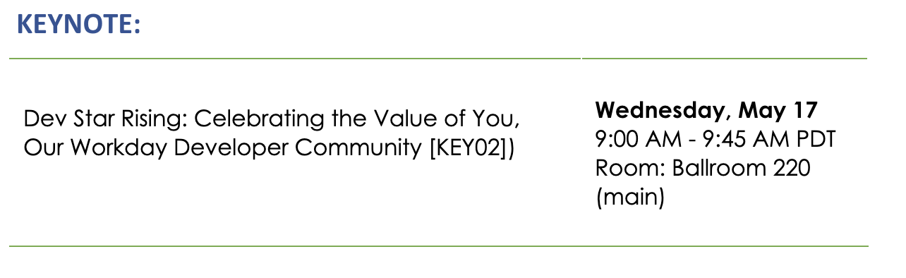 DevCon Keynote Info